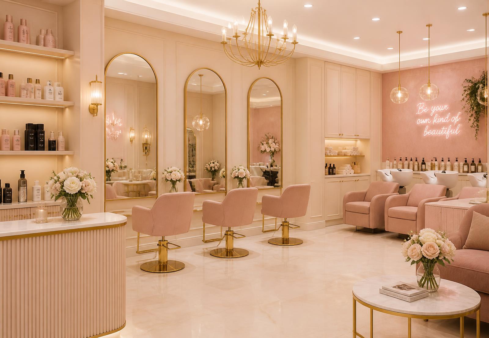 داخل صالون N Garden Beauty Lounge في عجمان